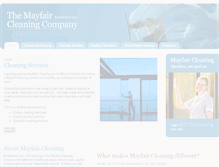 Tablet Screenshot of mayfaircleaning.co.uk